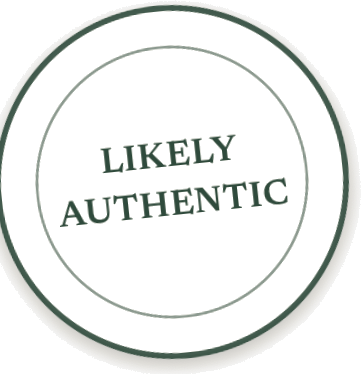 Real SoleStamp authenticity verdict stamp reading Likely Authentic